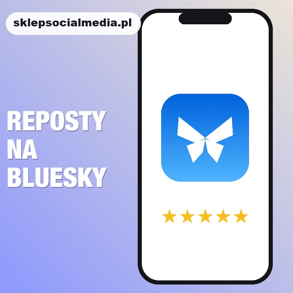 Reposty na Bluesky, sklepsocialmedia.pl